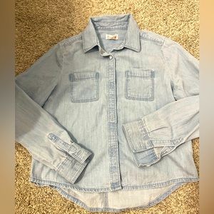 Size M (7/8) Girls Button Down Shirt -VGUC